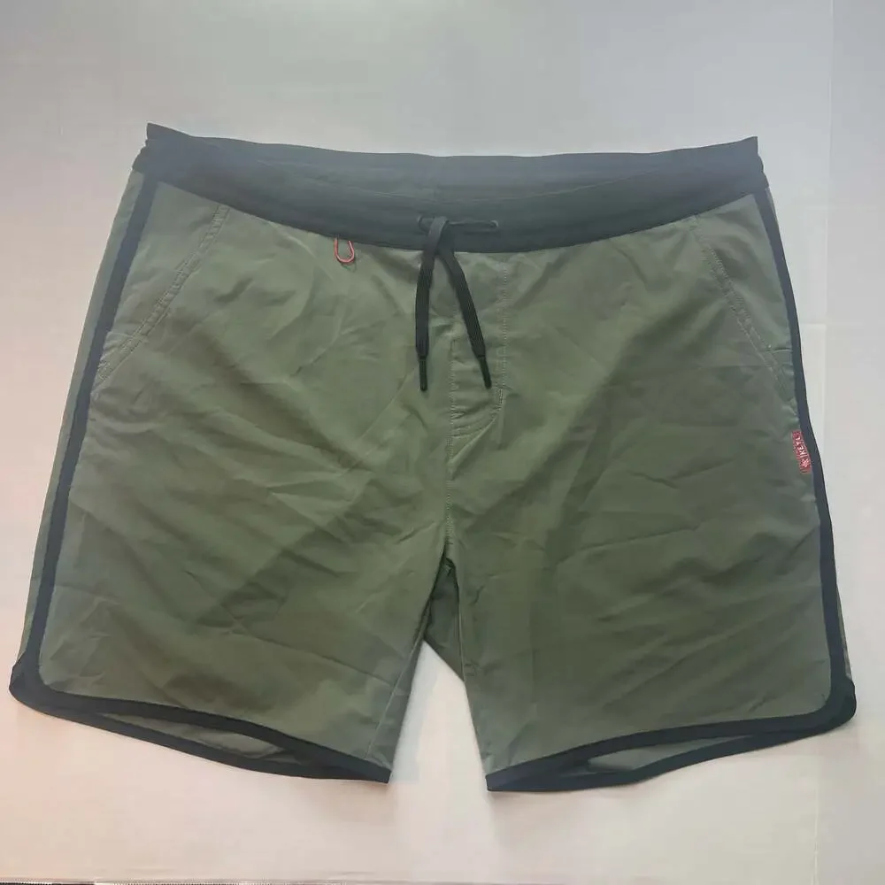 KETL Mtn Alpine Dip-N-More 7 inch Boardshorts in Green, Size XXL